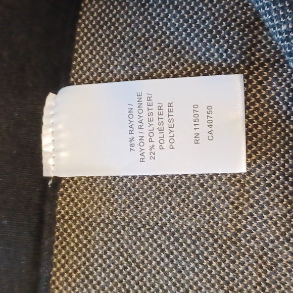 Nina Leonard, sz L, black, tan & gray plaid, pull on pencil skirt. Super soft. - Picture 6 of 8